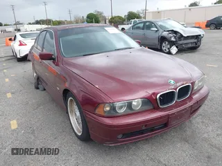 2001 BMW 5 Series 525iA with VIN WBADT434X1GF55612, listed as a IAAI auction lot 41746985 with Not Provided miles. Bid and sale history available at carsss.com. Image 1.