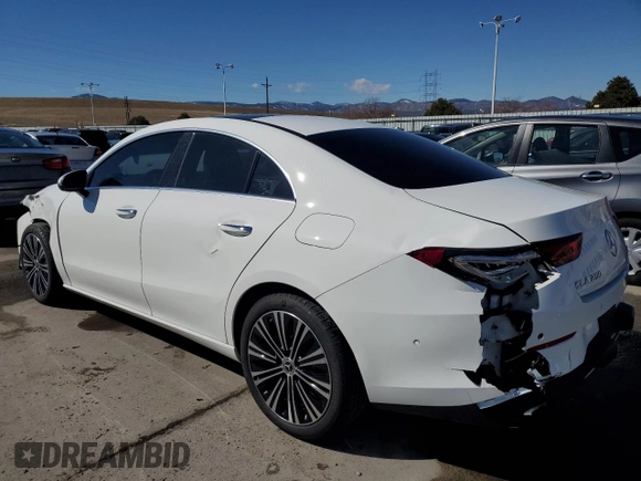 2021 Mercedes-Benz CLA with VIN W1K5J4HBXMN223046, listed as a Copart auction lot 47775415 with 30,477 mi miles and Salvage Title. Bid and sale history available at carsss.com. Image 2.