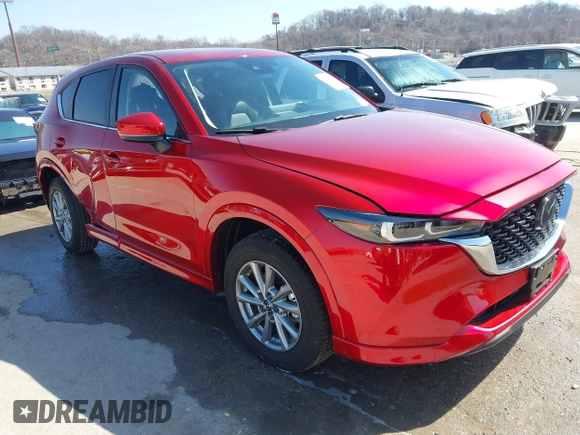 2024 Mazda CX-5 2.5 S Preferred Package with VIN JM3KFBCLXR0407918, listed as a IAAI auction lot 41708803 with 6,156 mi miles. Bid and sale history available at carsss.com. Image 1.