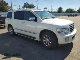 2005 Infiniti QX56 with VIN 5N3AA08C25N805477, listed as a Copart auction lot 74199494 with 197,255 mi miles and Salvage Title. Bid and sale history available at carsss.com. Image 4.