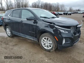 2023 Chevrolet Equinox LT with VIN 3GNAXUEG1PL107169, listed as a Copart auction lot 51832255 with 22,293 mi miles and Clean Title. Bid and sale history available at DreamBid. Image 4.