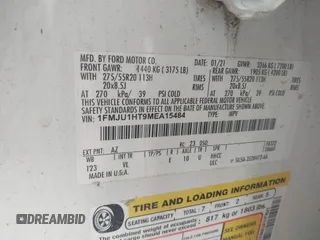 2021 Ford Expedition XLT с VIN 1FMJU1HT9MEA15484, выставлен на аукционе IAAI как лот 42438467 с пробегом 86 057 миль миль и . История ставок и продаж доступна на DreamBid. Изображение 9.