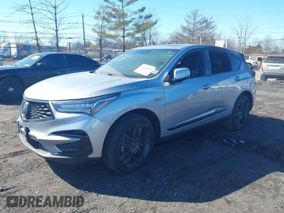 2021 Acura RDX w/A-Spec Package with VIN 5J8TC2H66ML034961, listed as a IAAI auction lot 41642890 with 83,707 mi miles. Bid and sale history available at carsss.com. Image 2.