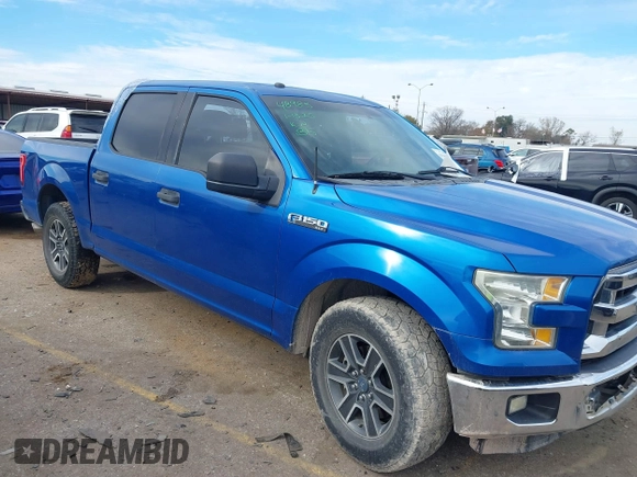 2016 Ford F-150 XL with VIN 1FTEW1CF9GKD45231, listed as a IAAI auction lot 41346634 with 126,885 mi miles and . Bid and sale history available at DreamBid. Image 1.
