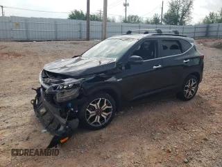 2022 Kia Seltos SX with VIN KNDETCA26N7268306, listed as a Copart auction lot 53802035 with 88,414 mi miles and Salvage title. Bid and sale history available at DreamBid. Image 1.
