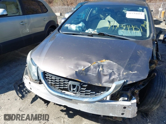 2013 Honda Civic LX with VIN 2HGFB2F59DH598885, listed as a IAAI auction lot 41734451 with 124,453 mi miles and . Bid and sale history available at DreamBid. Image 6.