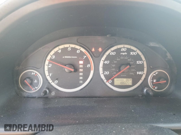 2005 Honda CR-V EX with VIN SHSRD78835U304892, listed as a Copart auction lot 46188995 with 186,054 mi miles and Salvage Title. Bid and sale history available at carsss.com. Image 9.