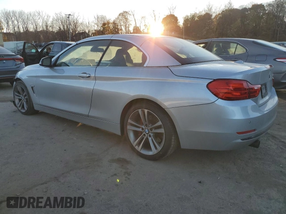 2015 BMW 4 Series 435i with VIN WBA3T3C59FP738700, listed as a Copart auction lot 79281804 with 74,035 mi miles and Salvage Title. Bid and sale history available at carsss.com. Image 2.