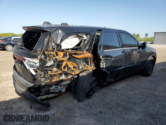 2022 Dodge Durango Pursuit with VIN 1C4SDJFT2NC195416, listed as a Copart auction lot 52681755 with 42,744 mi miles and Salvage title. Bid and sale history available at DreamBid. Image 3.