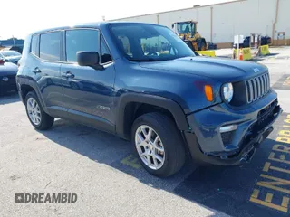 2023 Jeep Renegade Upland with VIN ZACNJDB12PPP70069, listed as a IAAI auction lot 41962660 with 25,766 mi miles. Bid and sale history available at carsss.com. Image 1.