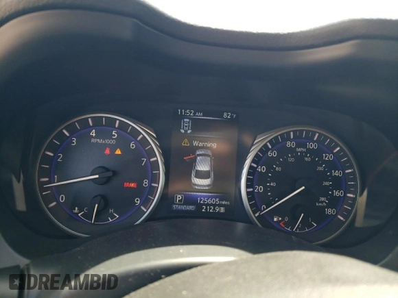 2014 Infiniti Q50 Sport with VIN JN1BV7AR4EM688426, listed as a Copart auction lot 57449405 with 125,605 mi miles and Salvage title. Bid and sale history available at DreamBid. Image 9.
