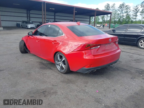 2018 Lexus IS with VIN JTHBA1D27J5064532, listed as a IAAI auction lot 41976607 with 95,140 mi miles. Bid and sale history available at carsss.com. Image 3.