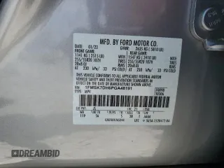 2023 Ford Explorer XLT with VIN 1FMSK7DH6PGA48191, listed as a Copart auction lot 62588395 with 24,383 mi miles and Salvage title. Bid and sale history available at DreamBid. Image 12.