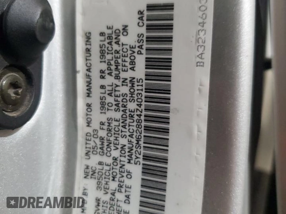 2004 Pontiac Vibe z VIN 5Y2SM62884Z403115, wystawiony jako Copart lot #47969335 z przebiegiem 106 932 mil mil oraz Szkody całkowita. Historia ofert i sprzedaży dostępna na DreamBid. Obrazek 13.