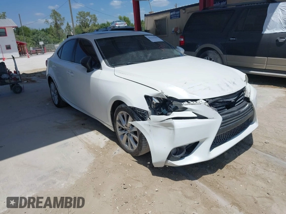 2015 Lexus IS 250 with VIN JTHBF1D26F5047715, listed as a IAAI auction lot 42123104 with 176,827 mi miles. Bid and sale history available at carsss.com. Image 1.