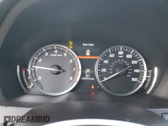 2014 Acura MDX with VIN 5FRYD4H22EB005373, listed as a Copart auction lot 51940055 with 147,019 mi miles and Salvage title. Bid and sale history available at DreamBid. Image 9.