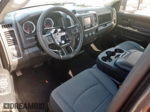2022 Ram 1500 Tradesman with VIN 1C6RR6FG1NS154952, listed as a Copart auction lot 57466665 with 44,284 mi miles and Salvage title. Bid and sale history available at DreamBid. Image 8.