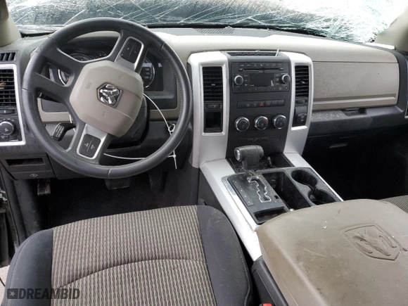 2010 Dodge Ram 1500 SLT with VIN 1D7RB1CT5AS238807, listed as a Copart auction lot 74019234 with 59,233 mi miles and Non Repairable. Bid and sale history available at carsss.com. Image 8.