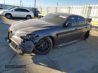 2021 Alfa Romeo Giulia Quadrifoglio with VIN ZARFAMEV2M7646078, listed as a Copart auction lot 82237543 with Not provided miles and . Bid and sale history available at DreamBid. Image 1.