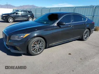 2018 Genesis G80 Sport with VIN KMHGN4JB9JU271815, listed as a Copart auction lot 84330524 with 96,628 mi miles and Clean Title. Bid and sale history available at DreamBid. Image 2.