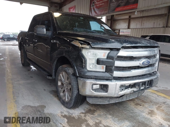2015 Ford F-150 XL with VIN 1FTEW1CG4FKD77401, listed as a IAAI auction lot 42177021 with 162,825 mi miles. Bid and sale history available at carsss.com. Image 1.