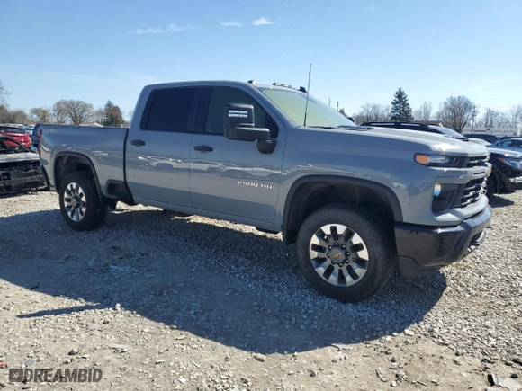 2024 Chevrolet Silverado 2500HD Custom with VIN 2GC4YMEY9R1216303, listed as a Copart auction lot 49204075 with 27,849 mi miles and Salvage Title. Bid and sale history available at carsss.com. Image 4.