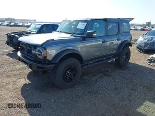 2022 Ford Bronco with VIN 1FMEE5DP9NLB37001, listed as a IAAI auction lot 41849280 with 12,780 mi miles. Bid and sale history available at carsss.com. Image 2.