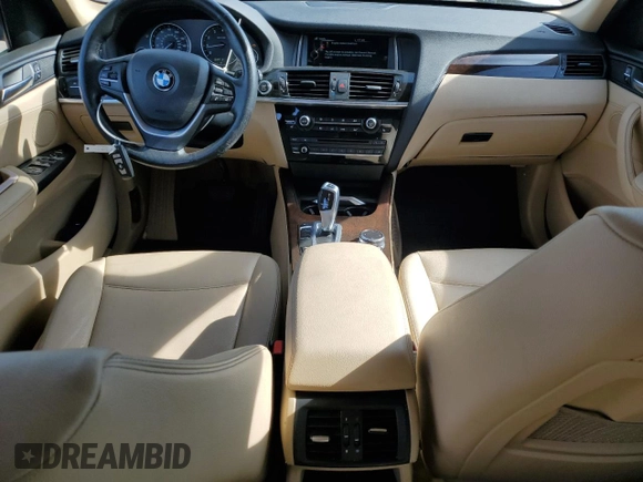2015 BMW X3 xDrive28i with VIN 5UXWX9C50F0D46867, listed as a Copart auction lot 54896695 with 139,798 mi miles and Salvage Title. Bid and sale history available at DreamBid. Image 8.