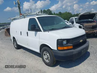 2015 Chevrolet Express Cargo with VIN 1GCWGFCF7F1159884, listed as a IAAI auction lot 42449154 with 155,165 mi miles and . Bid and sale history available at DreamBid. Image 1.