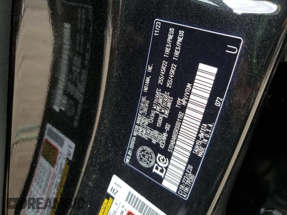 2024 Lexus TX 500h F Sport Premium with VIN 5TDABAB65RS001192, listed as a Copart auction lot 59602045 with Not provided miles and Salvage title. Bid and sale history available at DreamBid. Image 14.