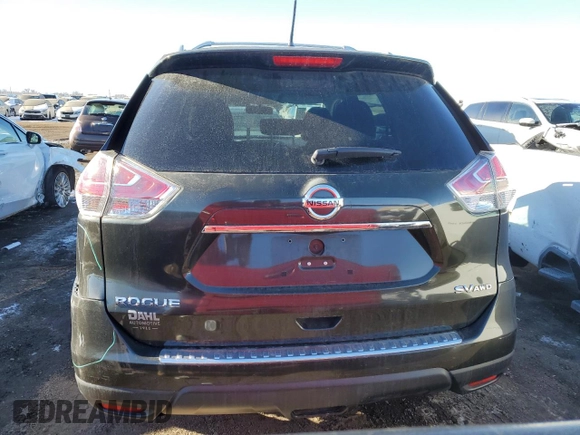 2015 Nissan Rogue S with VIN KNMAT2MVXFP528884, listed as a Copart auction lot 87946055 with 144,005 mi miles and Salvage Title. Bid and sale history available at carsss.com. Image 6.