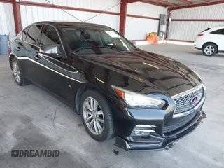 2015 Infiniti Q50 z VIN JN1BV7AR9FM400238, wystawiony jako IAAI lot #42497174 z przebiegiem 69 935 mil mil oraz . Historia ofert i sprzedaży dostępna na DreamBid. Obrazek 1.