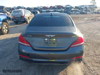 2020 Genesis G70 2.0T with VIN KMTG64LA6LU059951, listed as a IAAI auction lot 41683671 with 43,852 mi miles. Bid and sale history available at carsss.com. Image 16.