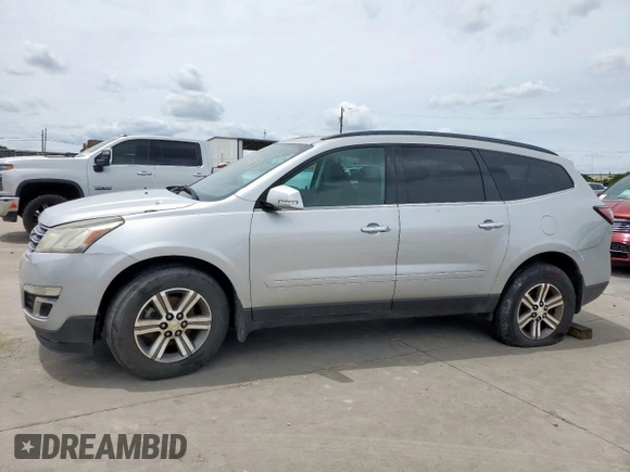 2016 Chevrolet Traverse LT z VIN 1GNKRHKD1GJ219946, wystawiony jako Copart lot #55836855 z przebiegiem 166 217 mil mil oraz Czysty tytuł • Clean title. Historia ofert i sprzedaży dostępna na DreamBid. Obrazek 1.