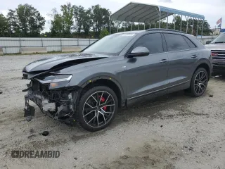 2020 Audi Q8 Premium Plus с VIN WA1EVAF17LD023330, выставлен на аукционе Copart как лот 66298014 с пробегом 35 391 миль миль и Списание • Salvage title. История ставок и продаж доступна на DreamBid. Изображение 1.