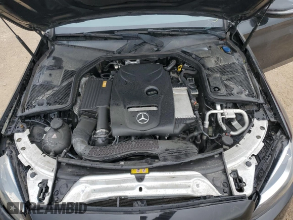2017 Mercedes-Benz C 300 with VIN 55SWF4JB2HU215066, listed as a Copart auction lot 57427375 with 78,506 mi miles and Salvage title. Bid and sale history available at DreamBid. Image 11.