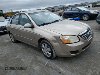 2009 Kia Spectra EX with VIN KNAFE221795600329, listed as a Copart auction lot 49205774 with 251,191 mi miles and Salvage Title. Bid and sale history available at carsss.com. Image 4.