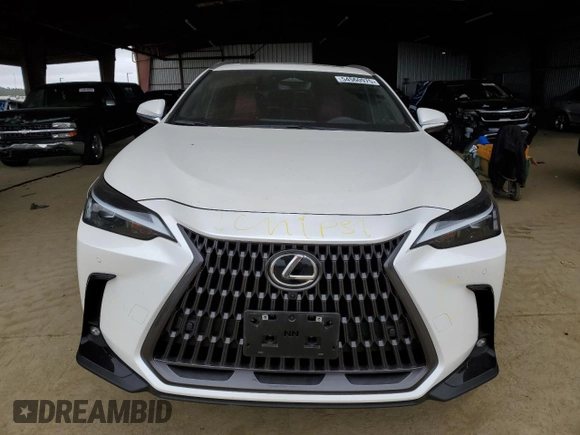 2025 Lexus NX 350 Premium with VIN JTJGGCEZ4S5010472, listed as a Copart auction lot 54560975 with 9,587 mi miles and Salvage title. Bid and sale history available at DreamBid. Image 5.