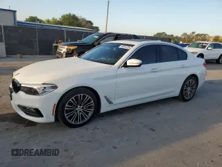 2018 BMW 5 Series 530i with VIN WBAJA5C55JWA37713, listed as a Copart auction lot 49261225 with 79,941 mi miles and Clean Title. Bid and sale history available at carsss.com. Image 1.