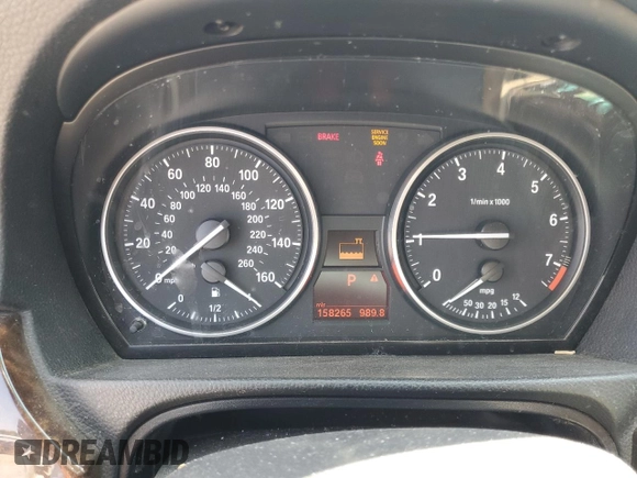 2008 BMW 3 Series 328i with VIN WBAVC53528FZ89278, listed as a Copart auction lot 64245555 with 158,265 mi miles and Salvage title. Bid and sale history available at DreamBid. Image 9.