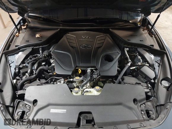 2022 Infiniti Q60 Red Sport 400 with VIN JN1FV7LL4NM681132, listed as a IAAI auction lot 40733343 with 14,309 mi miles and . Bid and sale history available at DreamBid. Image 10.