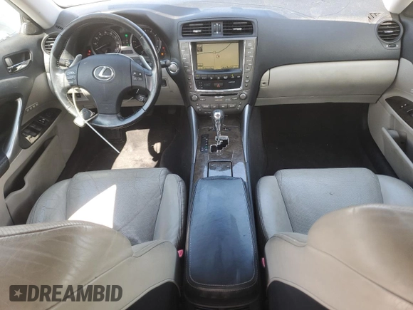 2010 Lexus IS 250 with VIN JTHCF5C23A5036807, listed as a Copart auction lot 55995765 with 134,973 mi miles and Salvage title. Bid and sale history available at DreamBid. Image 8.