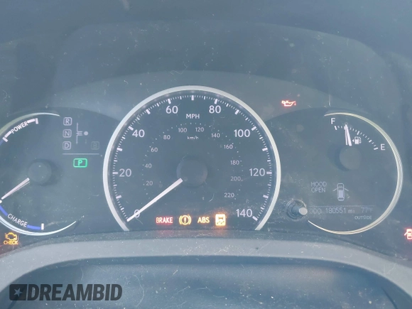 2011 Lexus CT 200h with VIN JTHKD5BH1B2032281, listed as a IAAI auction lot 42631957 with 180,551 mi miles and . Bid and sale history available at DreamBid. Image 7.