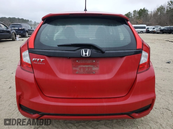 2019 Honda Fit LX with VIN 3HGGK5H45KM732347, listed as a Copart auction lot 49283045 with 0 mi miles and Salvage Title. Bid and sale history available at carsss.com. Image 6.