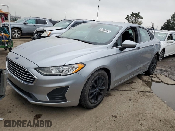 2020 Ford Fusion SE with VIN 3FA6P0HD4LR107933, listed as a Copart auction lot 81295884 with 50,860 mi miles and Salvage title. Bid and sale history available at DreamBid. Image 1.