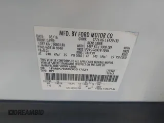 2016 Ford Explorer с VIN 1FM5K7B8XGGD17521, выставлен на аукционе IAAI как лот 42539214 с пробегом 93 792 миль миль и . История ставок и продаж доступна на DreamBid. Изображение 9.