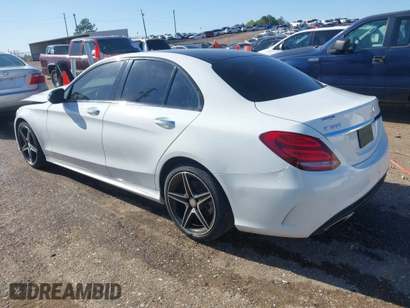 2016 Mercedes-Benz C 300 with VIN 55SWF4JB9GU112726, listed as a IAAI auction lot 41975091 with 110,343 mi miles and . Bid and sale history available at carsss.com. Image 3.