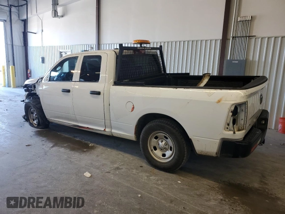 2021 Ram 1500 Tradesman with VIN 1C6RR6FG3MS563615, listed as a Copart auction lot 47179585 with 57,348 mi miles and Salvage title. Bid and sale history available at DreamBid. Image 2.