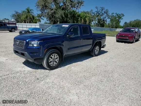 2022 Nissan Frontier SV with VIN 1N6ED1EJ8NN681341, listed as a Copart auction lot 47824485 with 21,965 mi miles and Salvage Title. Bid and sale history available at carsss.com. Image 10.