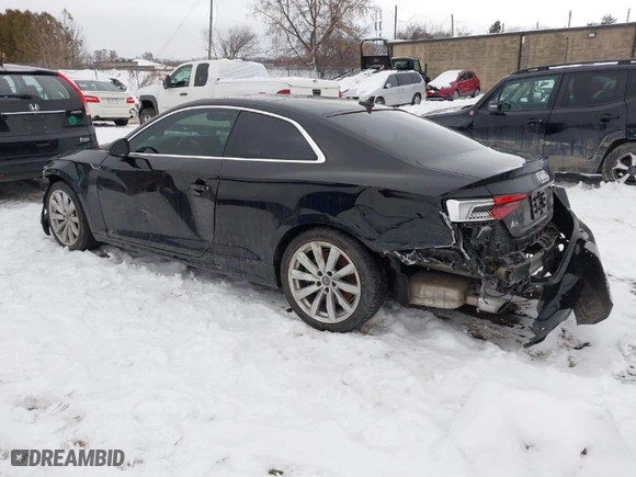 2018 Audi A5 Coupe Premium Plus with VIN WAUPNAF50JA003398, listed as a IAAI auction lot 41366661 with NaN miles. Bid and sale history available at carsss.com. Image 3.